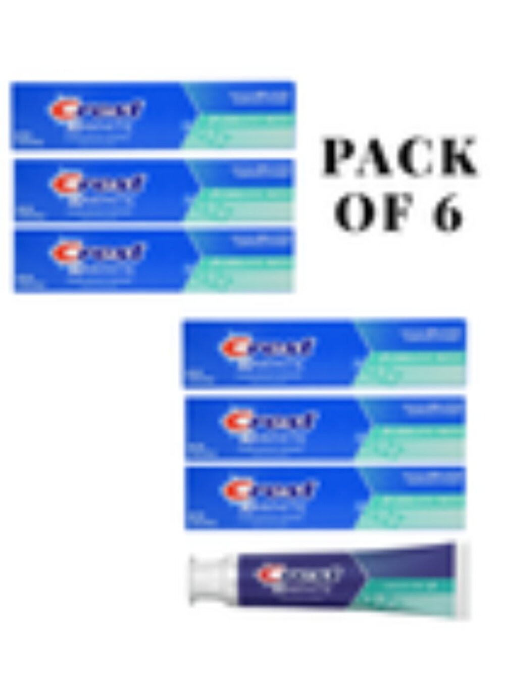 Crest 3D White Vibrant Mint Toothpaste 2.3 oz – Pack of 6